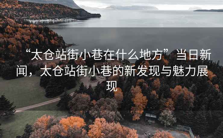 “太倉站街小巷在什么地方”當(dāng)日新聞，太倉站街小巷的新發(fā)現(xiàn)與魅力展現(xiàn)