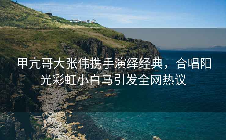 甲亢哥大張偉攜手演繹經典，合唱陽光彩虹小白馬引發全網熱議