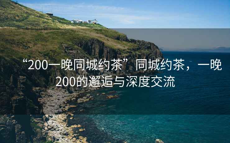 “200一晚同城約茶”同城約茶，一晚200的邂逅與深度交流