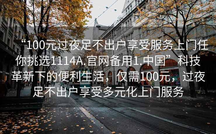 “100元過夜足不出戶享受服務上門任你挑選1114A.官網備用1.中國”科技革新下的便利生活，僅需100元，過夜足不出戶享受多元化上門服務
