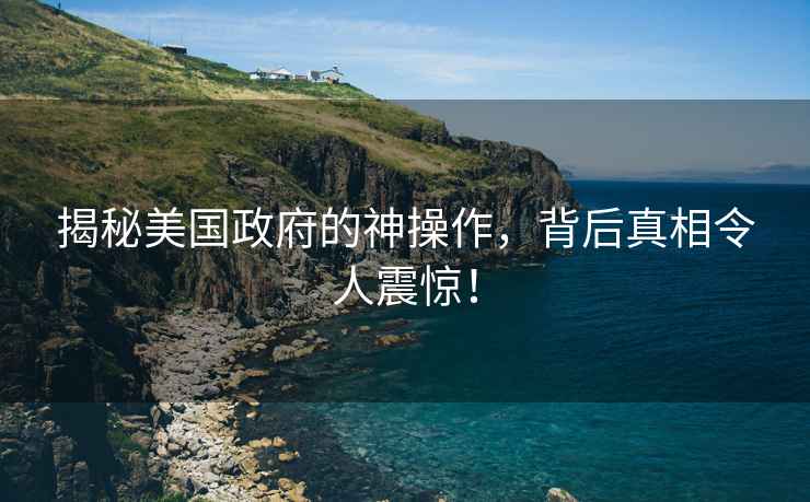 揭秘美國政府的神操作，背后真相令人震驚！