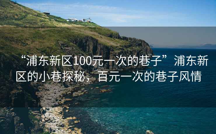 “浦東新區(qū)100元一次的巷子”浦東新區(qū)的小巷探秘，百元一次的巷子風情
