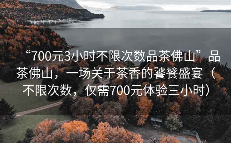 “700元3小時不限次數品茶佛山”品茶佛山，一場關于茶香的饕餮盛宴（不限次數，僅需700元體驗三小時）
