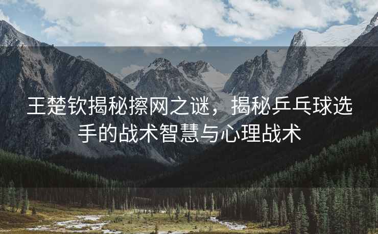 王楚欽揭秘擦網(wǎng)之謎，揭秘乒乓球選手的戰(zhàn)術(shù)智慧與心理戰(zhàn)術(shù)