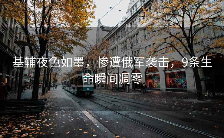 基輔夜色如墨，慘遭俄軍襲擊，9條生命瞬間凋零