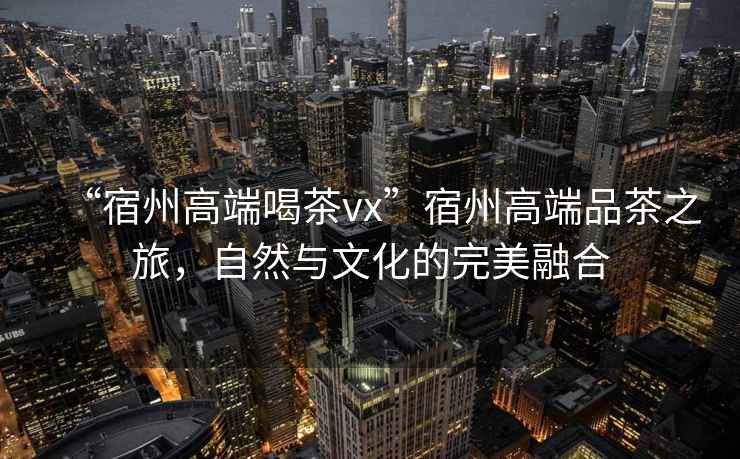 “宿州高端喝茶vx”宿州高端品茶之旅，自然與文化的完美融合