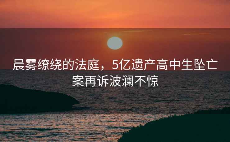 晨霧繚繞的法庭，5億遺產高中生墜亡案再訴波瀾不驚