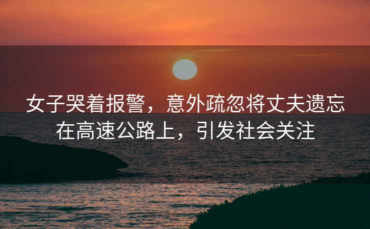 女子哭著報警，意外疏忽將丈夫遺忘在高速公路上，引發社會關注
