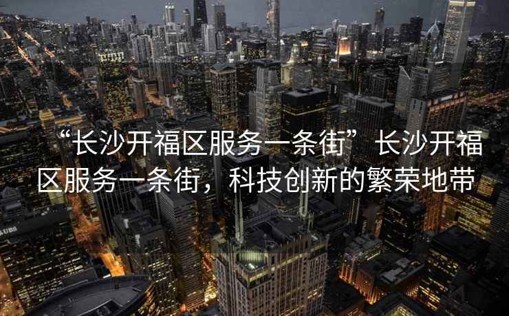 “長沙開福區服務一條街”長沙開福區服務一條街，科技創新的繁榮地帶