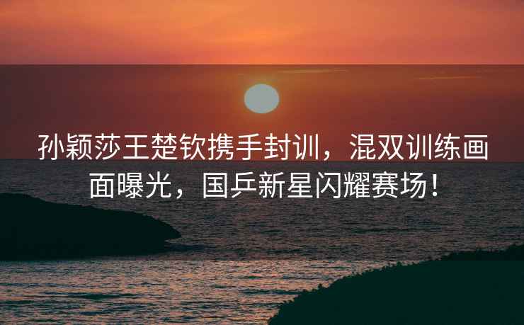 孫穎莎王楚欽攜手封訓，混雙訓練畫面曝光，國乒新星閃耀賽場！