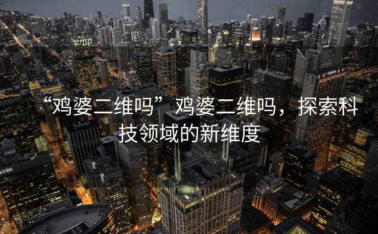 “雞婆二維嗎”雞婆二維嗎，探索科技領域的新維度