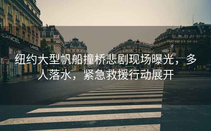 紐約大型帆船撞橋悲劇現(xiàn)場曝光，多人落水，緊急救援行動展開