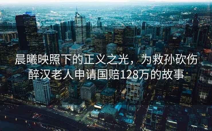 晨曦映照下的正義之光，為救孫砍傷醉漢老人申請國賠128萬的故事