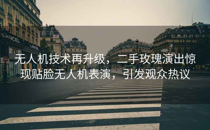 無人機技術再升級，二手玫瑰演出驚現(xiàn)貼臉無人機表演，引發(fā)觀眾熱議