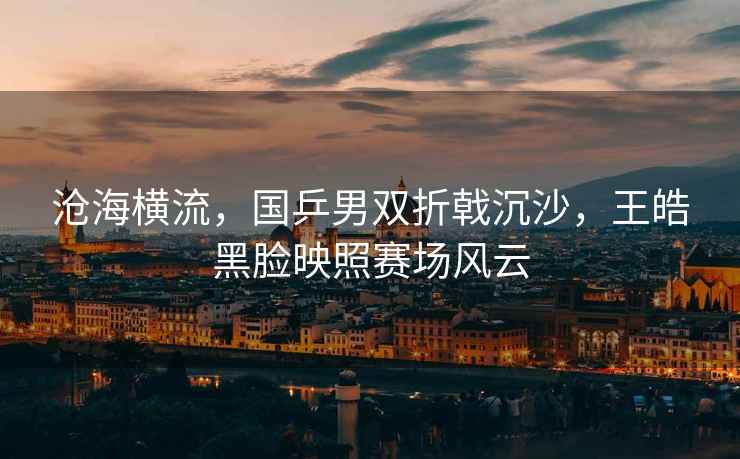 滄海橫流，國乒男雙折戟沉沙，王皓黑臉映照賽場風云