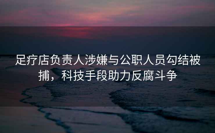 足療店負(fù)責(zé)人涉嫌與公職人員勾結(jié)被捕，科技手段助力反腐斗爭(zhēng)
