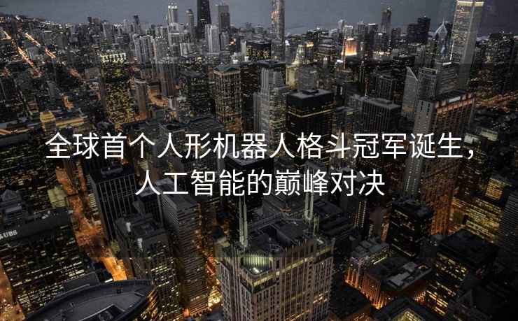 全球首個人形機器人格斗冠軍誕生，人工智能的巔峰對決