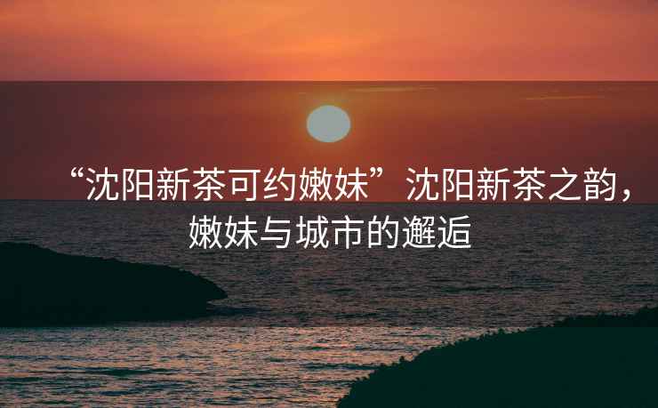 “沈陽新茶可約嫩妹”沈陽新茶之韻，嫩妹與城市的邂逅