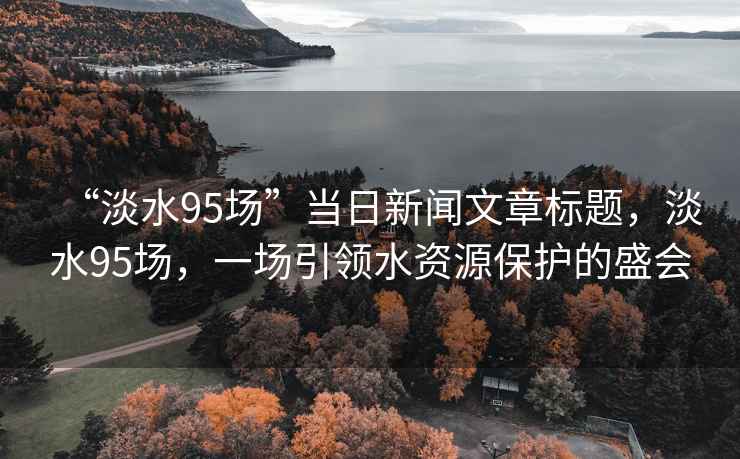 “淡水95場”當日新聞文章標題，淡水95場，一場引領水資源保護的盛會