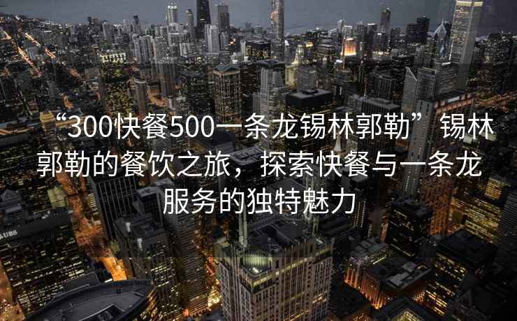 “300快餐500一條龍錫林郭勒”錫林郭勒的餐飲之旅，探索快餐與一條龍服務(wù)的獨(dú)特魅力