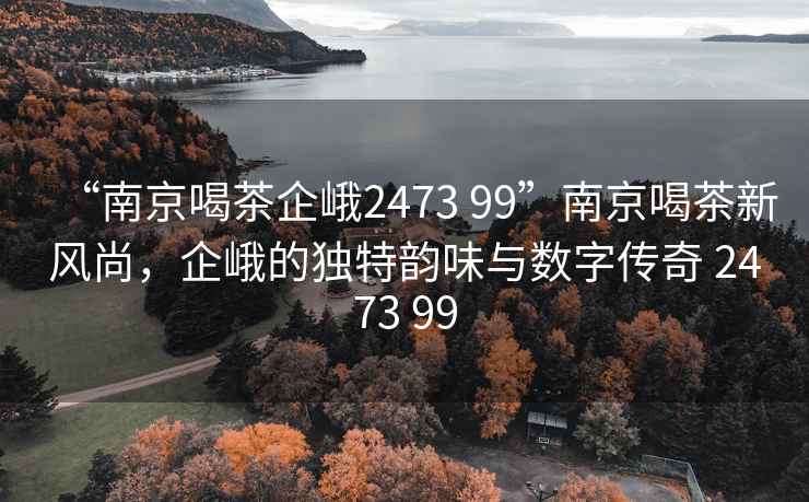 “南京喝茶企峨2473 99”南京喝茶新風(fēng)尚，企峨的獨(dú)特韻味與數(shù)字傳奇 2473 99