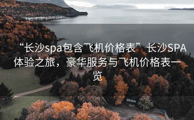 “長沙spa包含飛機價格表”長沙SPA體驗之旅，豪華服務與飛機價格表一覽