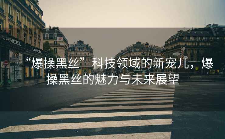 “爆操黑絲”科技領域的新寵兒，爆操黑絲的魅力與未來展望
