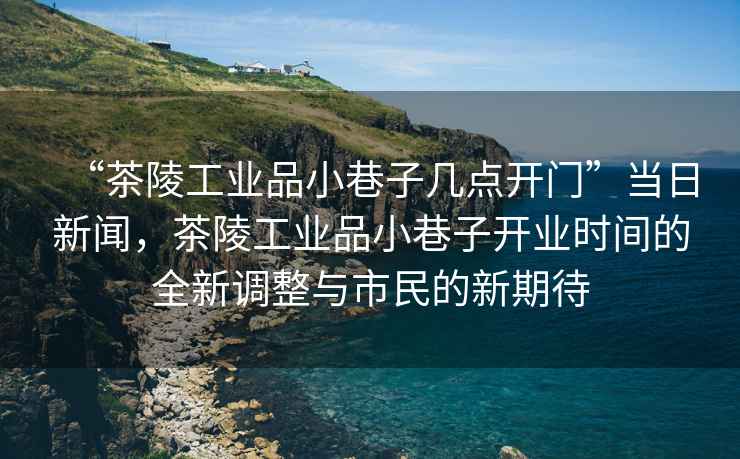 “茶陵工業品小巷子幾點開門”當日新聞，茶陵工業品小巷子開業時間的全新調整與市民的新期待