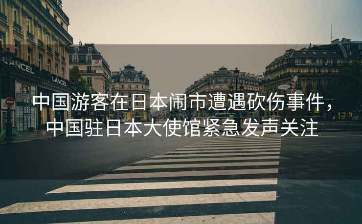 中國(guó)游客在日本鬧市遭遇砍傷事件，中國(guó)駐日本大使館緊急發(fā)聲關(guān)注