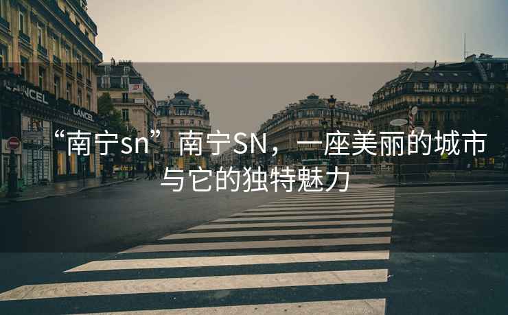 “南寧sn”南寧SN，一座美麗的城市與它的獨特魅力