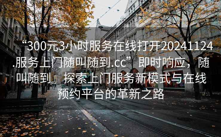 “300元3小時服務在線打開20241124.服務上門隨叫隨到.cc”即時響應，隨叫隨到』探索上門服務新模式與在線預約平臺的革新之路
