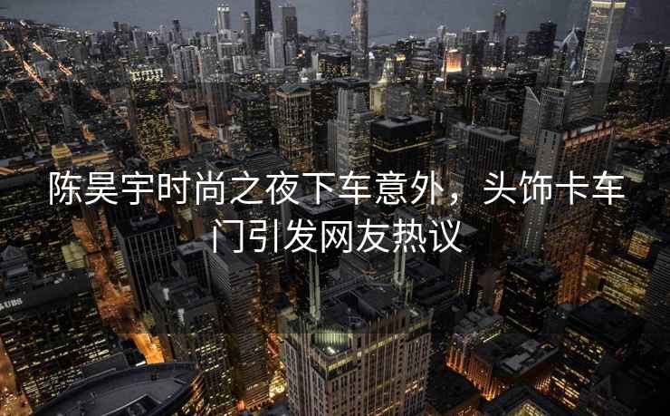 陳昊宇時尚之夜下車意外，頭飾卡車門引發(fā)網(wǎng)友熱議