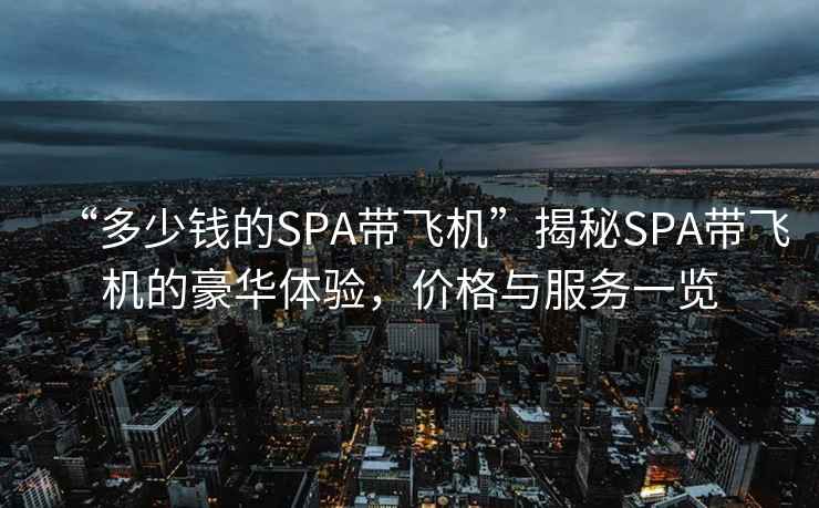 “多少錢的SPA帶飛機”揭秘SPA帶飛機的豪華體驗，價格與服務一覽