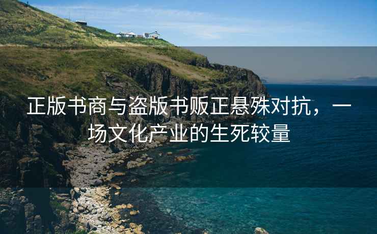 正版書商與盜版書販正懸殊對(duì)抗，一場(chǎng)文化產(chǎn)業(yè)的生死較量