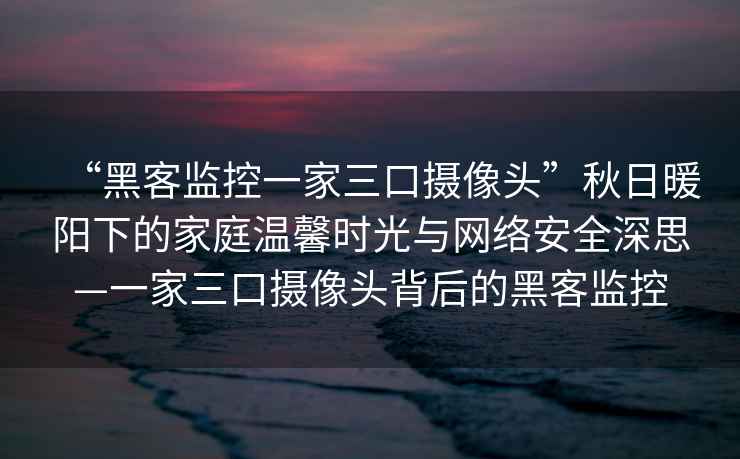 “黑客監控一家三口攝像頭”秋日暖陽下的家庭溫馨時光與網絡安全深思—一家三口攝像頭背后的黑客監控