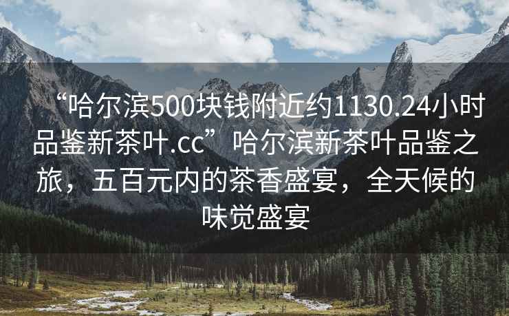 “哈爾濱500塊錢附近約1130.24小時品鑒新茶葉.cc”哈爾濱新茶葉品鑒之旅，五百元內的茶香盛宴，全天候的味覺盛宴