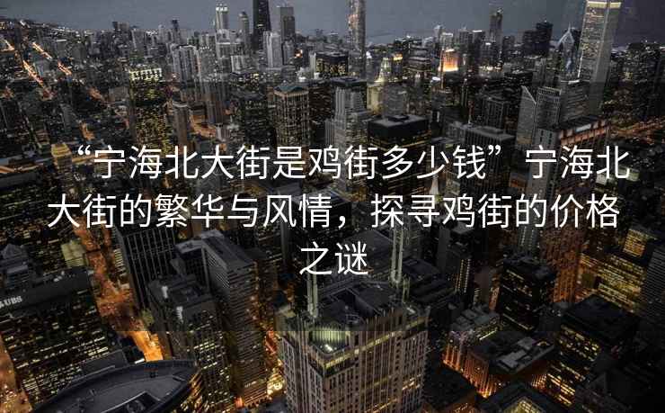 “寧海北大街是雞街多少錢”寧海北大街的繁華與風情，探尋雞街的價格之謎