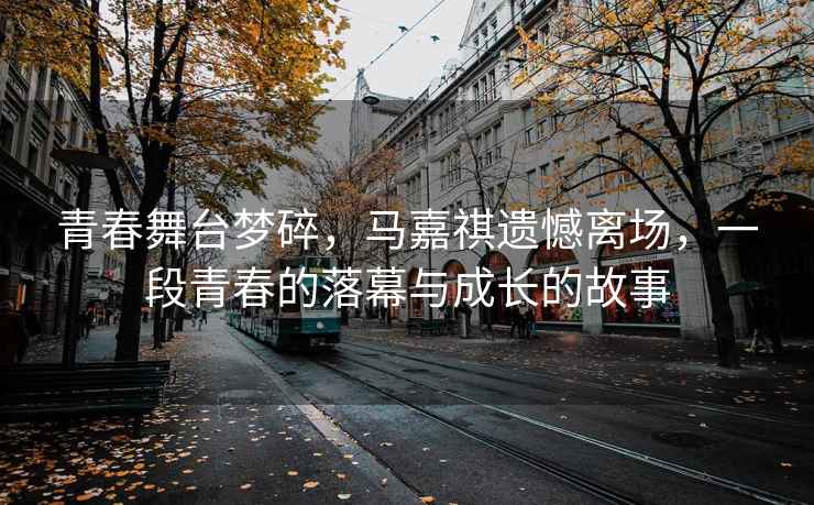 青春舞臺夢碎，馬嘉祺遺憾離場，一段青春的落幕與成長的故事