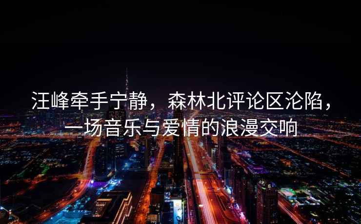 汪峰牽手寧靜，森林北評論區淪陷，一場音樂與愛情的浪漫交響