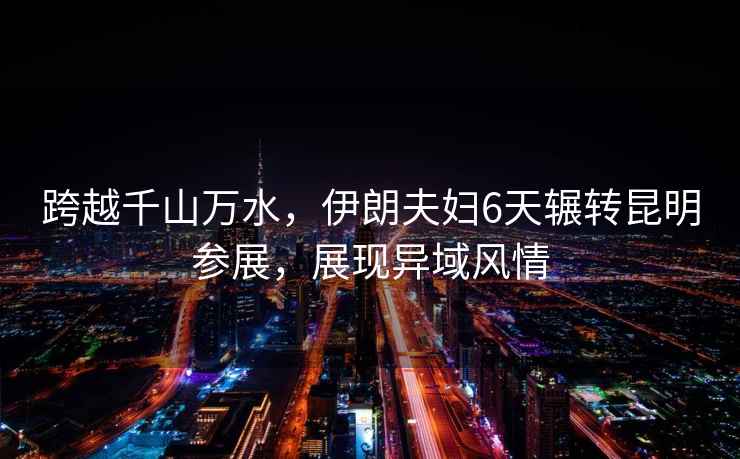 跨越千山萬水，伊朗夫婦6天輾轉(zhuǎn)昆明參展，展現(xiàn)異域風(fēng)情