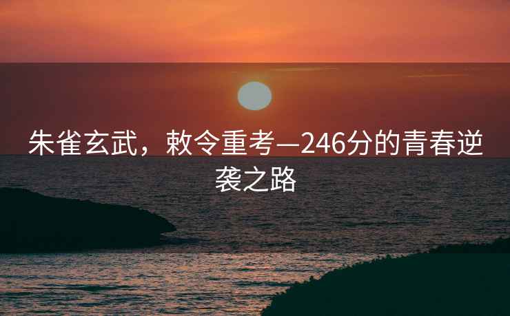 朱雀玄武，敕令重考—246分的青春逆襲之路