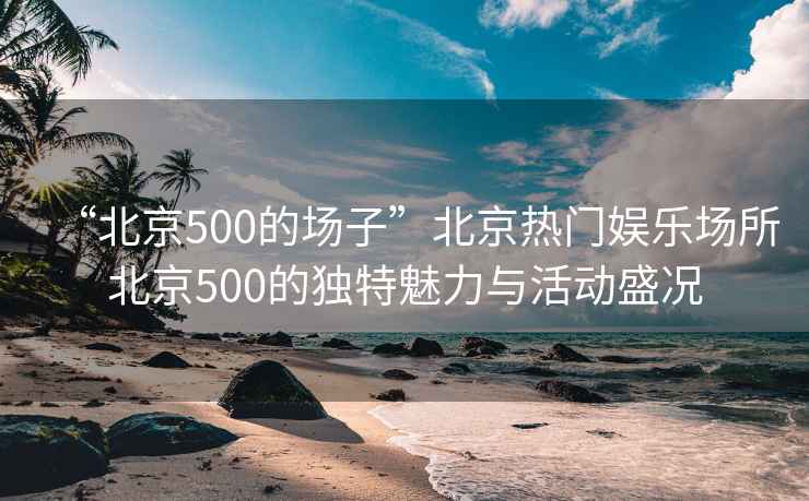 “北京500的場子”北京熱門娛樂場所北京500的獨特魅力與活動盛況