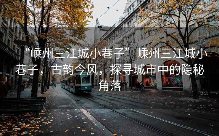 “嵊州三江城小巷子”嵊州三江城小巷子，古韻今風，探尋城市中的隱秘角落