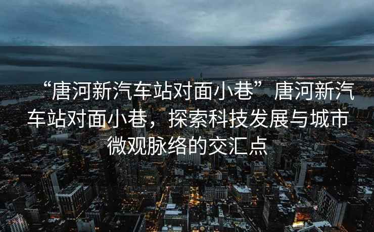 “唐河新汽車站對面小巷”唐河新汽車站對面小巷，探索科技發展與城市微觀脈絡的交匯點