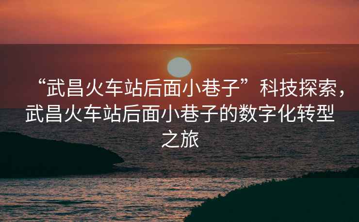 “武昌火車站后面小巷子”科技探索，武昌火車站后面小巷子的數字化轉型之旅