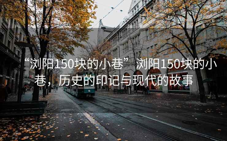 “瀏陽150塊的小巷”瀏陽150塊的小巷，歷史的印記與現代的故事