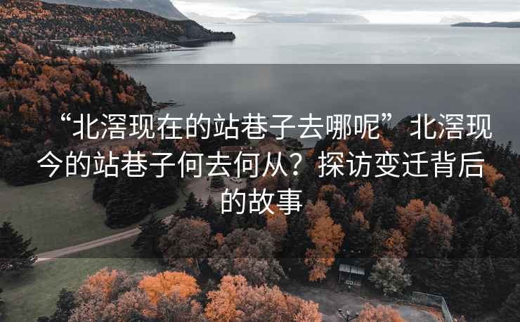 “北滘現在的站巷子去哪呢”北滘現今的站巷子何去何從？探訪變遷背后的故事