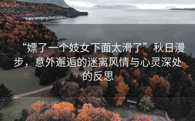“嫖了一個妓女下面太滑了”秋日漫步，意外邂逅的迷離風情與心靈深處的反思