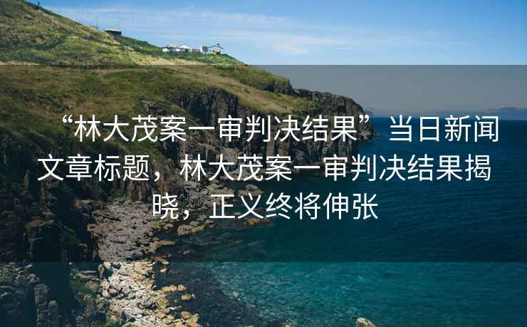 “林大茂案一審判決結(jié)果”當(dāng)日新聞文章標(biāo)題，林大茂案一審判決結(jié)果揭曉，正義終將伸張