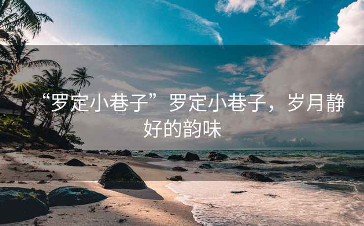 “羅定小巷子”羅定小巷子，歲月靜好的韻味